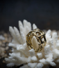 Lovely Storm Collection - Diamond and 18 KT Gold Ring.