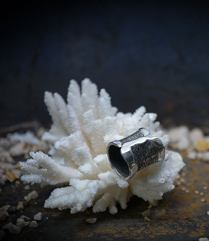 Bague en argent massif piéce unique Lovely Storm