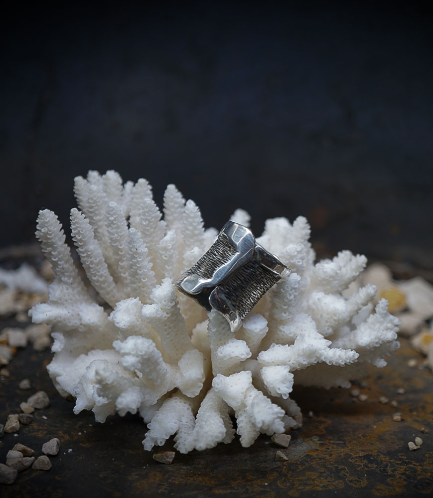 Bague en argent massif piéce unique Lovely Storm