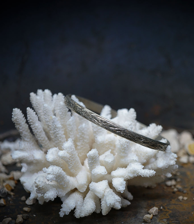 Bracelet argent martelet pièce unique Lovely Storm.