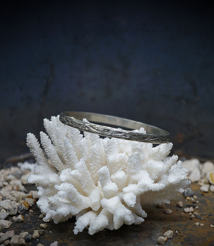 Bracelet argent martelet pièce unique Lovely Storm.