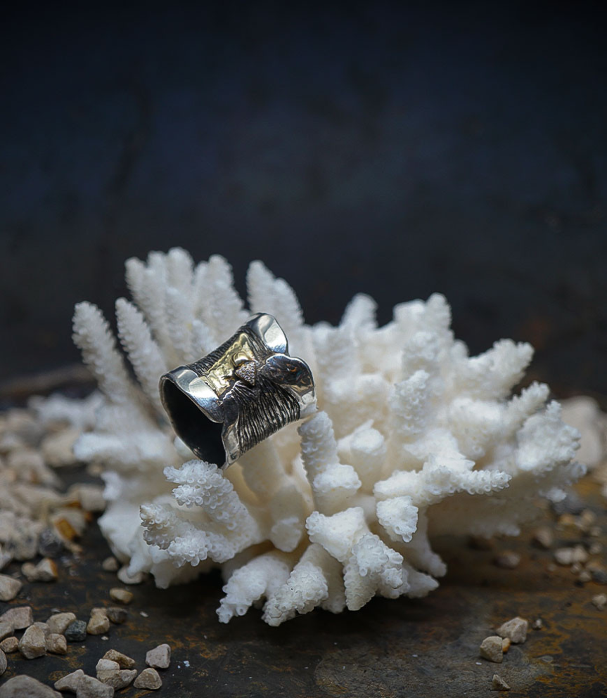 Bague en or et argent serie de diamant pièce unique Lovely Storm.