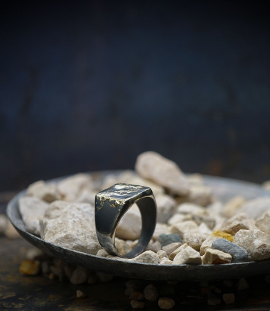 Chevaliere en or et argent ( Lovely Storm Collection)