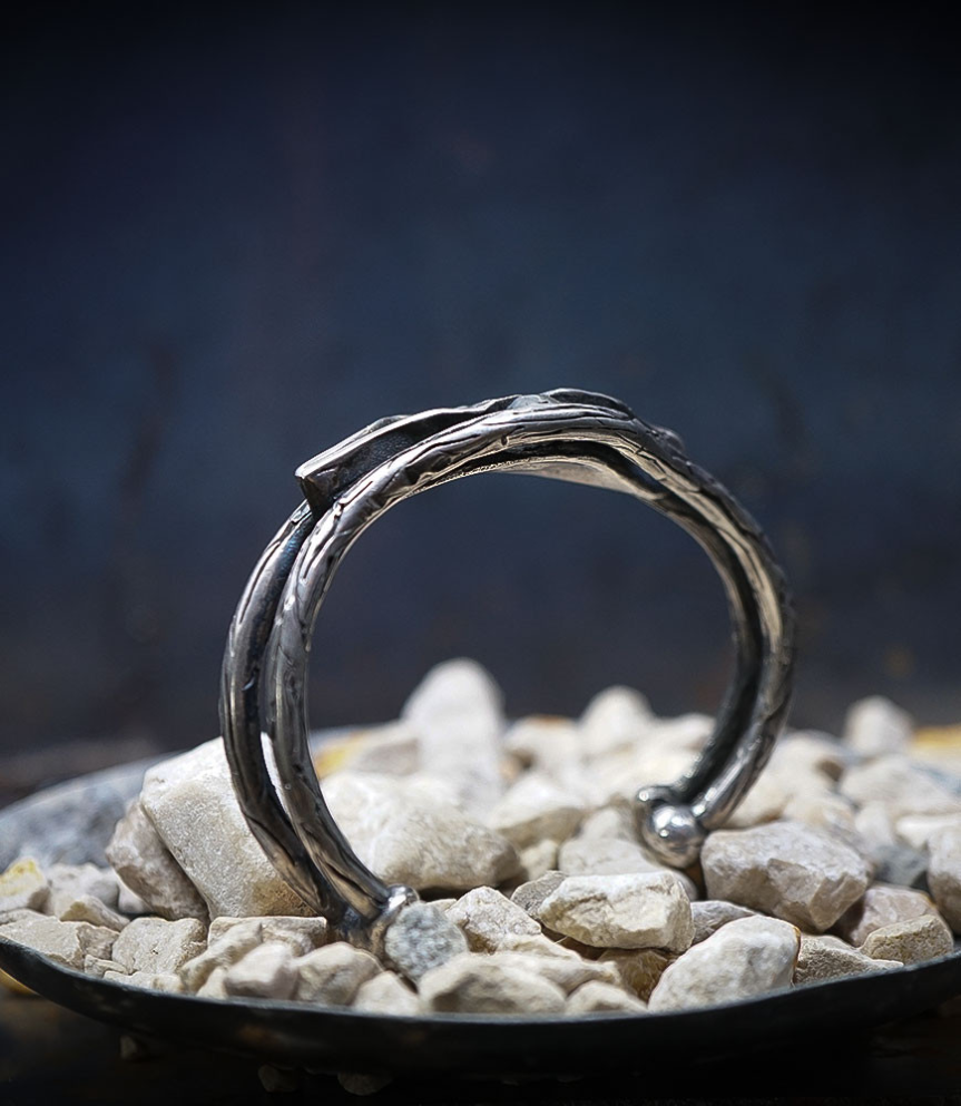 Bracelet Opale et argent massif (Piece unique Krazystones).