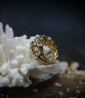 Bague de créatrice en or 750/1000 pièce unique signé Lovely Storm.