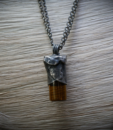 Collier Roll-un  en Argent Massif piéce unique Lovely Storm.