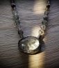 Collier Quartz Tourmaline en Argent Massif piéce unique Lovely Storm.