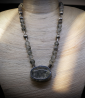 Collier Quartz Tourmaline en Argent Massif piéce unique Lovely Storm.
