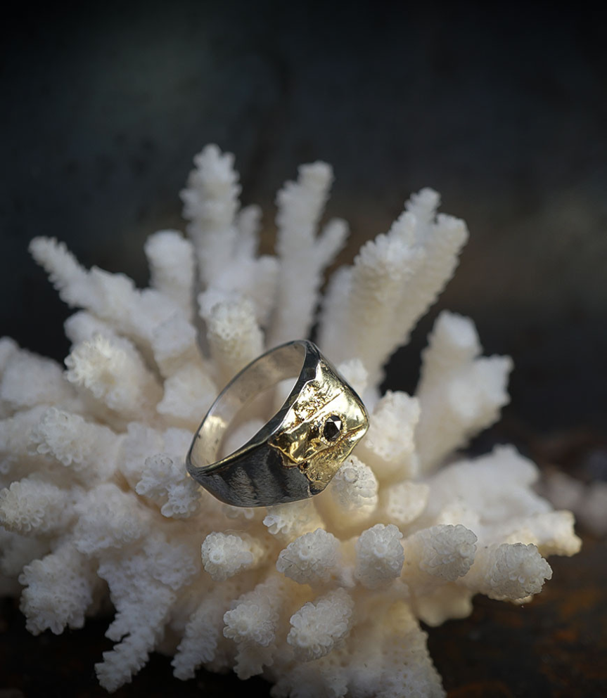 Bagues Diamant en Or et Argent piéce unique signé Lovely Storm .