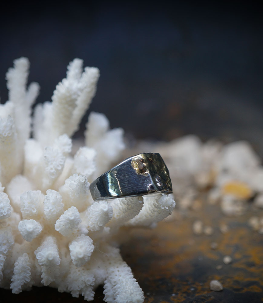 Bagues Diamant en Or et Argent piéce unique signè Lovely Storm .