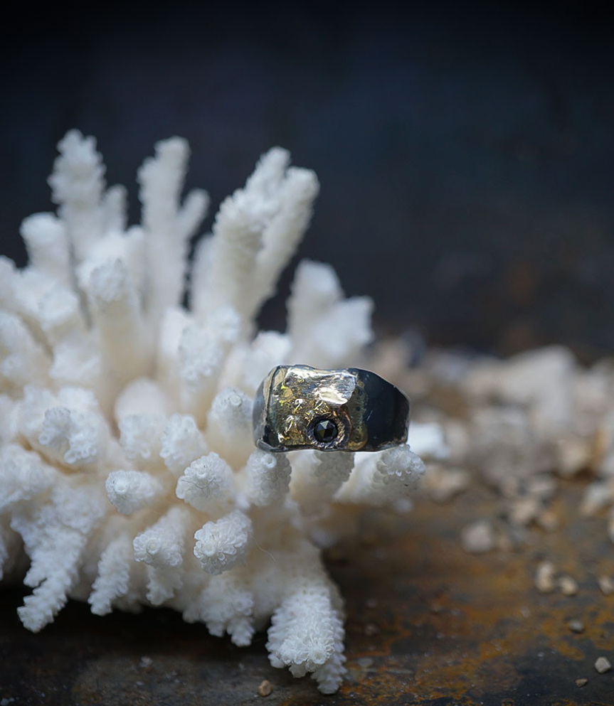 Bagues Diamant en Or et Argent piéce unique signè Lovely Storm .