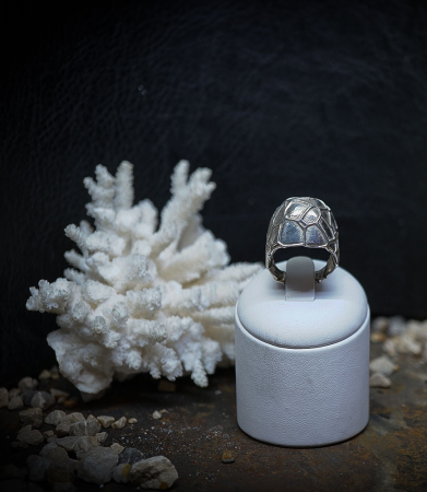 Bague de créatrice en argent pièce unique signé Lovely Storm