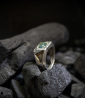 Bagues Argent et Tourmaline verte piéce unique signè Krazy Stones