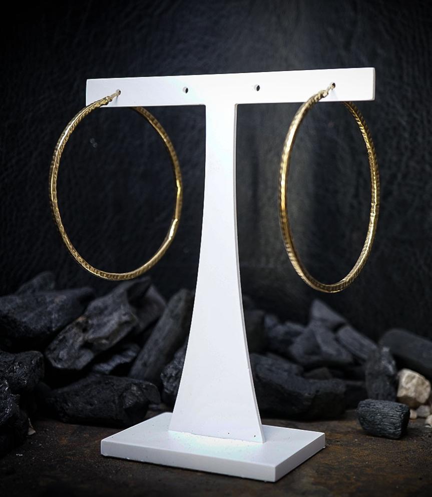 Lovely Storm Collection - Boucles d'oreilles en Or 18 KT.  Matière: Or 750/1000 Pierre:  Non Poids: 3,4 grammes