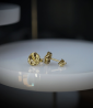 Lovely Storm Collection - Boucles d'oreilles en Or 18 KT.  Matière: Or 750/1000 Pierre:  Non Poids: 1,3 grammes