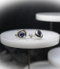 Lovely Storm Collection - Boucles d'oreilles en Argent Massif et Saphir.