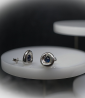 Lovely Storm Collection - Boucles d'oreilles en Argent Massif et Saphir.