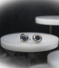 Lovely Storm Collection - Boucles d'oreilles en Argent Massif et Saphir.