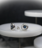 Lovely Storm Collection - Boucles d'oreilles en Argent Massif et Saphir.