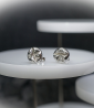 Lovely Storm Collection - Boucle d'oreille en Argent Massif  Matière: Argent massif 925/1000 (Diametre 1,1 cm) Pierre:  Non Poid