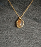 Hephaestus Stones Collection - Sardonyx Pendant in Gold and Sterling Silver    Material: 925 Sterling Silver and 750 Gold  Stone