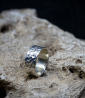 Lovely Storm Collection - Sterling Silver Hammered Ring    Material: 925 Sterling Silver  Stone: No  Weight: 6.2 grams