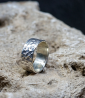 Lovely Storm Collection - Sterling Silver Hammered Ring    Material: 925 Sterling Silver  Stone: No  Weight: 6.2 grams