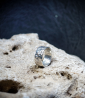 Lovely Storm Collection - Sterling Silver Hammered Ring    Material: 925 Sterling Silver  Stone: No  Weight: 7.1 grams