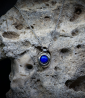 Collier Argent et Lapis Lazuli  Matière: Argent massif 925/1000 Pierre:  Lapis Lazuli Poids: 14,5 grammes