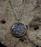 Lovely Storm Collection - Collier Diamant en Or et Argent Massif.  Matière: Argent 925/1000 (4,8 grammes) Or 750/1000 (1,2 gramm