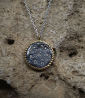 Lovely Storm Collection - Collier Diamant en Or et Argent Massif.  Matière: Argent 925/1000 (4,8 grammes) Or 750/1000 (1,2 gramm