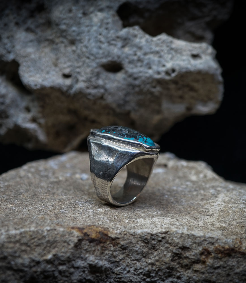 Geologic Collection - Sterling Silver and Turquoise Rings    Material: 925/1000 Sterling Silver  Stone: Turquoise (4.90 carats) 