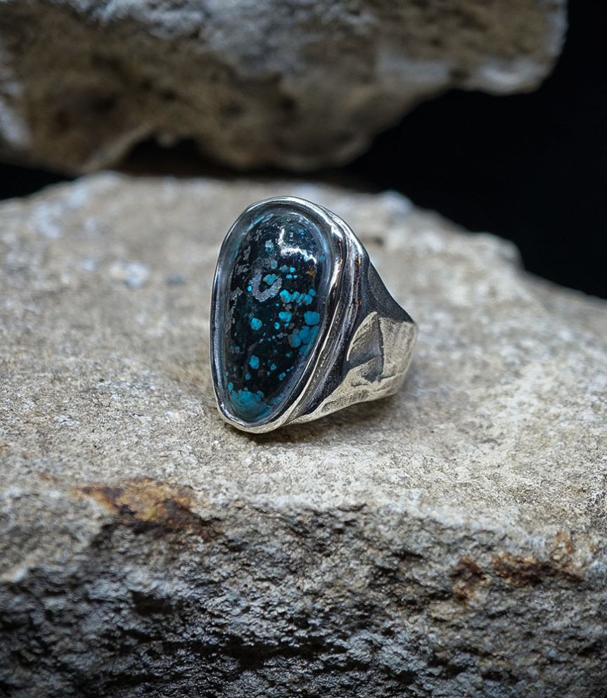 Geologic Collection - Sterling Silver and Turquoise Rings    Material: 925/1000 Sterling Silver  Stone: Turquoise (4.90 carats) 