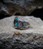 Geologic Collection - Sterling Silver and Turquoise Rings    Material: Sterling Silver 925/1000  Stone: Turquoise (3.1 carats)  