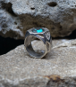 Geologic Collection - Sterling Silver and Turquoise Rings    Material: Sterling Silver 925/1000  Stone: Turquoise (3.1 carats)  