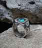 Geologic Collection - Sterling Silver and Turquoise Rings    Material: Sterling Silver 925/1000  Stone: Turquoise (3.1 carats)  