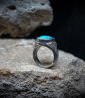 Geologic Collection - Sterling Silver and Turquoise Rings    Material: 925/1000 Sterling Silver  Stone: Turquoise (3.70 carats) 