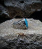 Geologic Collection - Sterling Silver and Turquoise Rings    Material: 925/1000 Sterling Silver  Stone: Turquoise (3.70 carats) 
