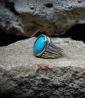 Geologic Collection - Sterling Silver and Turquoise Rings    Material: 925/1000 Sterling Silver  Stone: Turquoise (3.70 carats) 