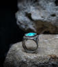 Geologic Collection - Sterling Silver and Turquoise Rings    Material: Sterling Silver 925/1000  Stone: Turquoise (5.90 carats) 