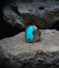 Geologic Collection - Sterling Silver and Turquoise Rings    Material: Sterling Silver 925/1000  Stone: Turquoise (5.90 carats) 