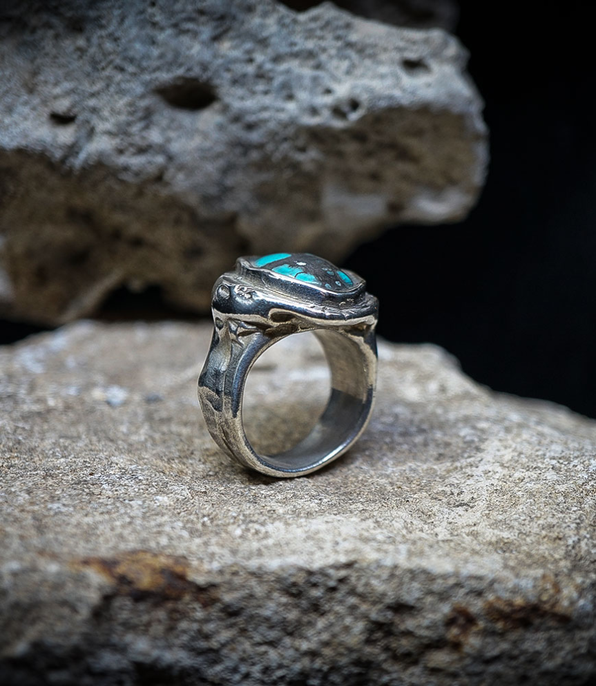 Geologic Collection - Sterling Silver and Turquoise Rings    Material: 925/1000 Sterling Silver  Stone: Turquoise (1.5 carats)  