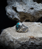 Geologic Collection - Sterling Silver and Turquoise Rings    Material: 925/1000 Sterling Silver  Stone: Turquoise (1.5 carats)  