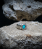 Geologic Collection - Sterling Silver and Turquoise Rings    Material: 925/1000 Sterling Silver  Stone: Turquoise (1.5 carats)