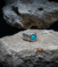 Geologic Collection - Sterling Silver and Turquoise Rings    Material: 925/1000 Sterling Silver  Stone: Turquoise (1.5 carats)