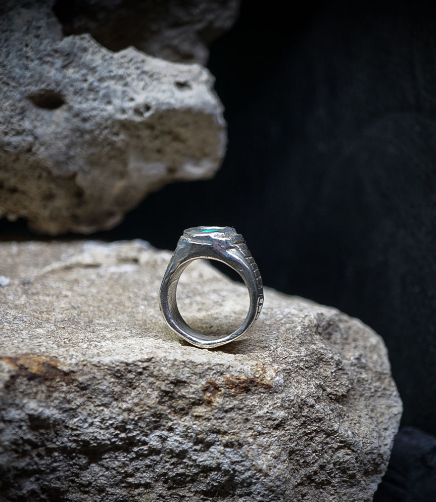 Geologic Collection - Sterling Silver and Turquoise Rings    Material: 925/1000 Sterling Silver  Stone: Turquoise (1.5 carats)