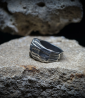 Geologic Collection - Sterling Silver and Sapphire Rings    Material: 925/1000 Sterling Silver  Stone: Sapphire (3.25 carats)  W