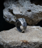 Geologic Collection - Sterling Silver and Sapphire Rings    Material: 925/1000 Sterling Silver  Stone: Sapphire (3.25 carats)  W