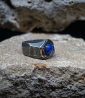 Geologic Collection - Sterling Silver and Lapis Lazuli Rings    Material: 925 Sterling Silver  Stone: Lapis Lazuli (3.25 carats)