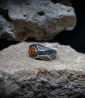 Bague Argent Massif et Opale galaxy